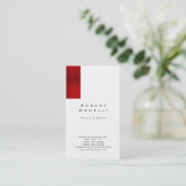 Uniek, ongelofelijk rood wit visitekaartje (Staand voorkant)