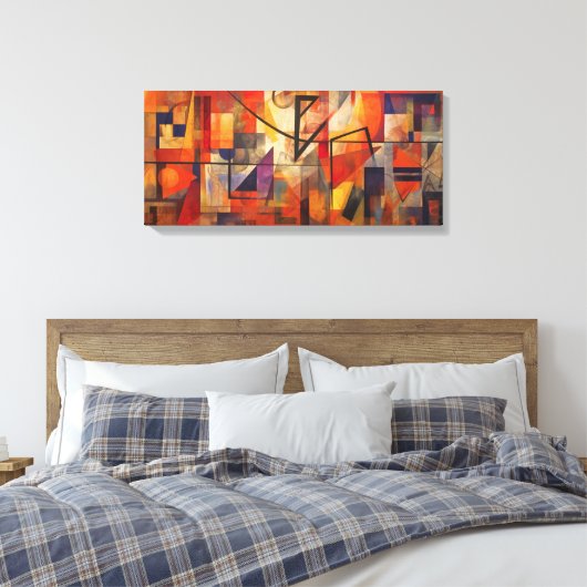 Uniek ontwerp, abstract ontwerp canvas afdruk (Insitu (Slaapkamer))