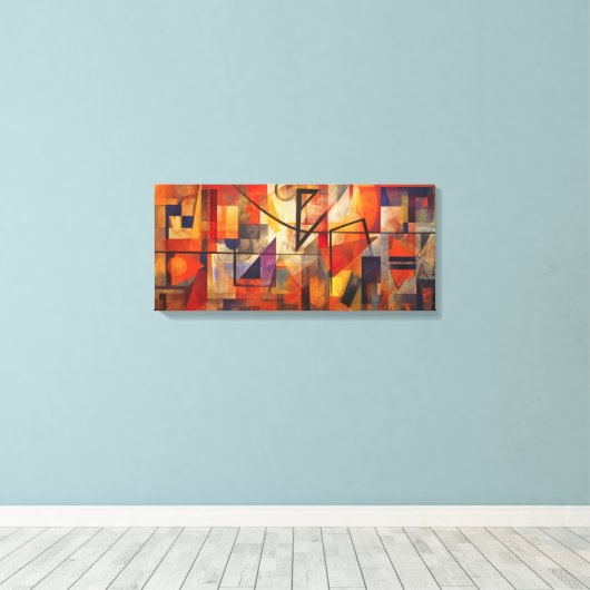 Uniek ontwerp, abstract ontwerp canvas afdruk (Insitu (Houten vloer))