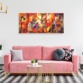 Uniek ontwerp, abstract ontwerp canvas afdruk (Insitu (Woonkamer))
