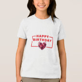 Uniek Ontwerp HAPPY BIRTHDAY Jongens T-shirts (Voorkant)