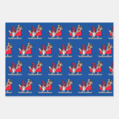 Uniek ontwerp | kerstgnomen Gift Wrapping Pa Inpakpapier Vel (Voorkant 3)