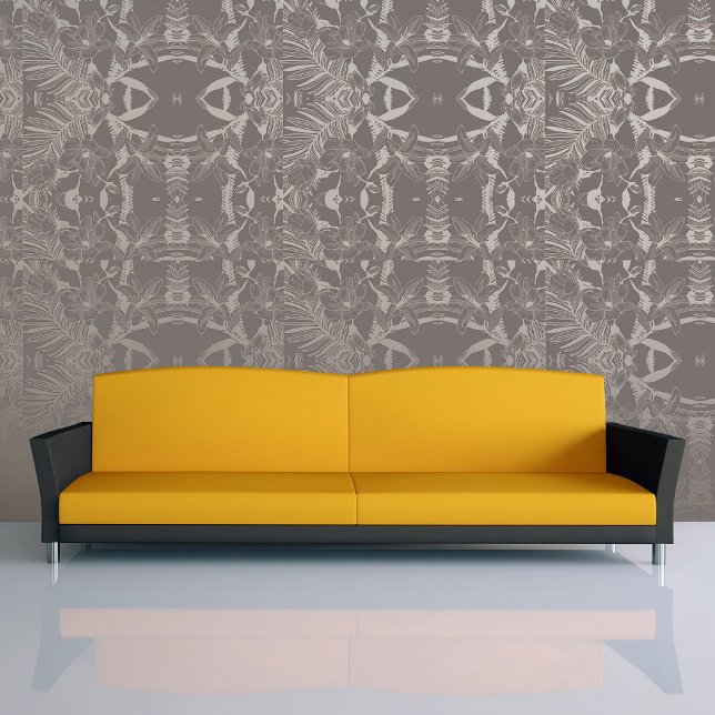 Uniek ontwerp! Naadloze Lily Bloemschil en Stok Behang (Unique Design! Seamless Lily Floral Peel and Stick Wallpaper)