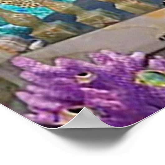 Uniek ontwerp onder het zee en onderwaterwereld poster (Hoek)