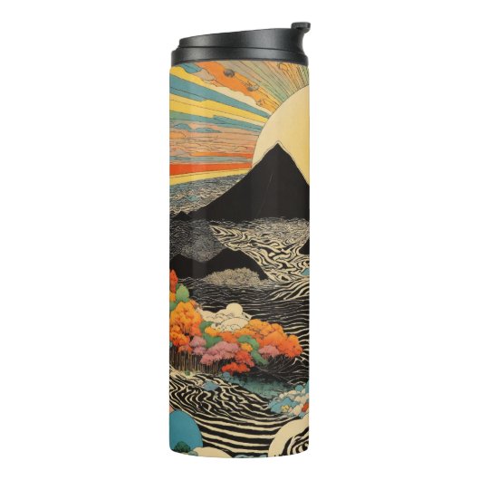 Uniek ontwerp thermische thumbler thermosbeker (Gedraaid links)