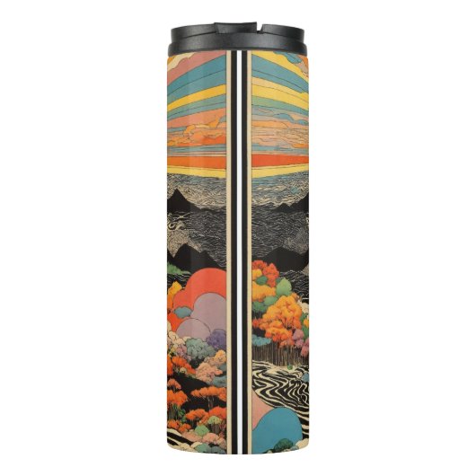 Uniek ontwerp thermische thumbler thermosbeker (Achterkant)