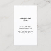 Uniek ontwerp van bruin Kraft Paper Red Flower Flo Visitekaartje (Achterkant)