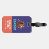 Uniek ontwerp van de eenhoorn "I'm a Leader" Bagagelabel (Achterkant horizontaal)