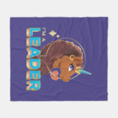 Uniek ontwerp van de eenhoorn "I'm a Leader" Fleece Deken (Voorkant (Horizontaal))