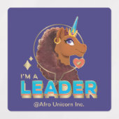 Uniek ontwerp van de eenhoorn "I'm a Leader" Labels (Design 2)