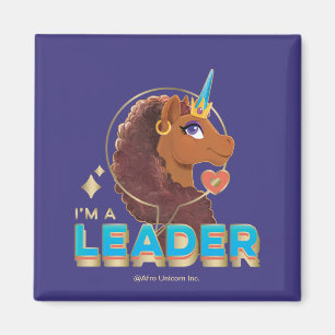 Uniek ontwerp van de eenhoorn "I'm a Leader" Magneet