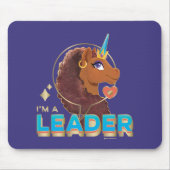 Uniek ontwerp van de eenhoorn "I'm a Leader" Muismat (Voorkant)