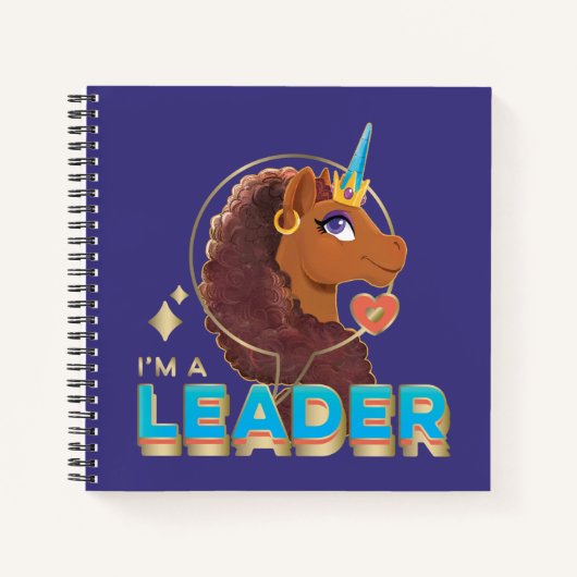 Uniek ontwerp van de eenhoorn "I'm a Leader" Notitieboek (Voorkant)