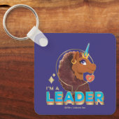 Uniek ontwerp van de eenhoorn "I'm a Leader" Sleutelhanger (Voorkant)
