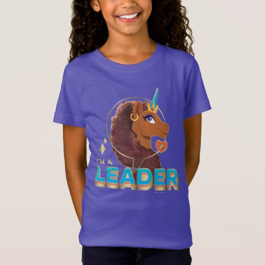 Uniek ontwerp van de eenhoorn "I'm a Leader" T-shirt (Voorkant)