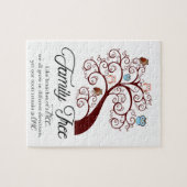 Uniek ontwerp van de familiestructuur legpuzzel (Horizontaal)