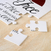 Uniek ontwerp van de familiestructuur legpuzzel (Zijkant)