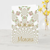 Uniek ontwerp van Hakuna Matata: Serene Vibes Kaart (Gele Bloem)