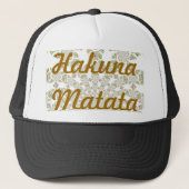 Uniek ontwerp van Hakuna Matata: Serene Vibes Trucker Pet (Voorkant)