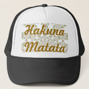 Uniek ontwerp van Hakuna Matata: Serene Vibes Trucker Pet