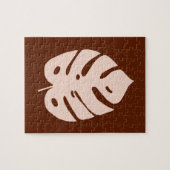 Uniek ontwerp van het Tropisch Plant van het Koper Legpuzzel (Horizontaal)