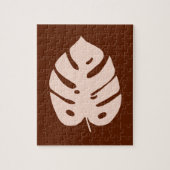 Uniek ontwerp van het Tropisch Plant van het Koper Legpuzzel (Verticaal)