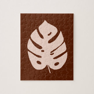 Uniek ontwerp van het Tropisch Plant van het Koper Legpuzzel