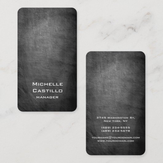 Uniek ontwerp van het verticale karton visitekaartje (Voorkant / Achterkant)