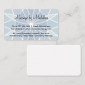 Uniek ontwerp van massagetherapist visitekaartje (Voorkant / Achterkant)