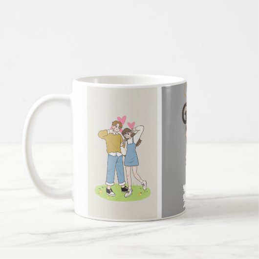 Uniek ontwerp voor cup koffiemok (Links)