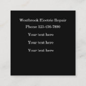 Uniek ontwerp voor een uniek Visitekaartje met ele (Achterkant)