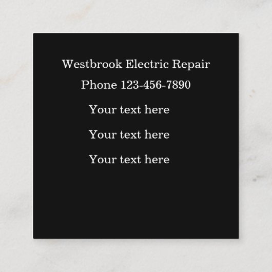 Uniek ontwerp voor een uniek Visitekaartje met ele (Achterkant)