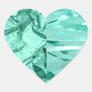 Uniek ontwerp voor groene rimpel met glitter Spark Hart Sticker