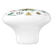 Uniek ontwerp voor kerstdoddles in de hand keramische knop (Zijkant)