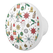 Uniek ontwerp voor kerstdoddles in de hand keramische knop (Rechts)