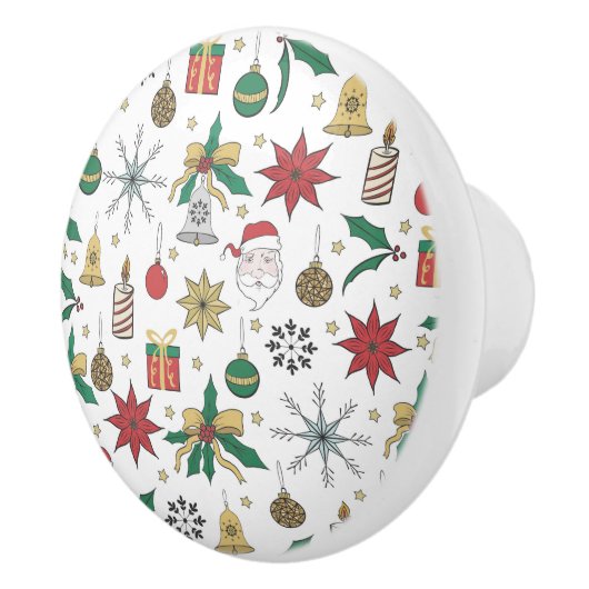 Uniek ontwerp voor kerstdoddles in de hand keramische knop (Rechts)