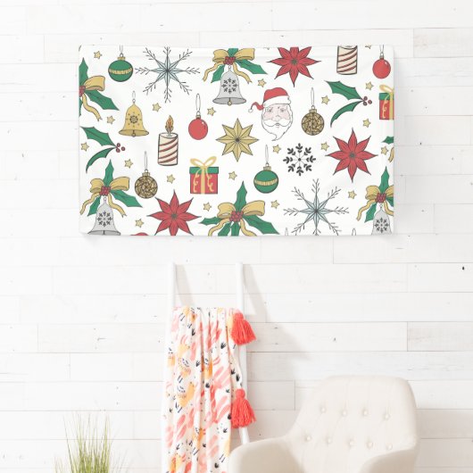 Uniek ontwerp voor kerstdoddles in de hand spandoek (Insitu)