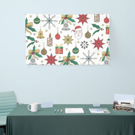 Uniek ontwerp voor kerstdoddles in de hand spandoek (Beurs)