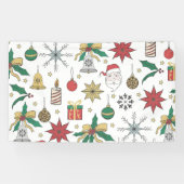 Uniek ontwerp voor kerstdoddles in de hand spandoek (Horizontaal)