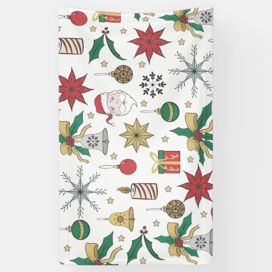 Uniek ontwerp voor kerstdoddles in de hand spandoek (Verticaal)