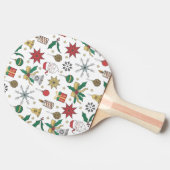 Uniek ontwerp voor kerstdoddles in de hand tafeltennisbatje (Zijkant)