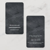 Uniek ontwerp voor verticaal artistiek grijs ontwe visitekaartje (Voorkant / Achterkant)