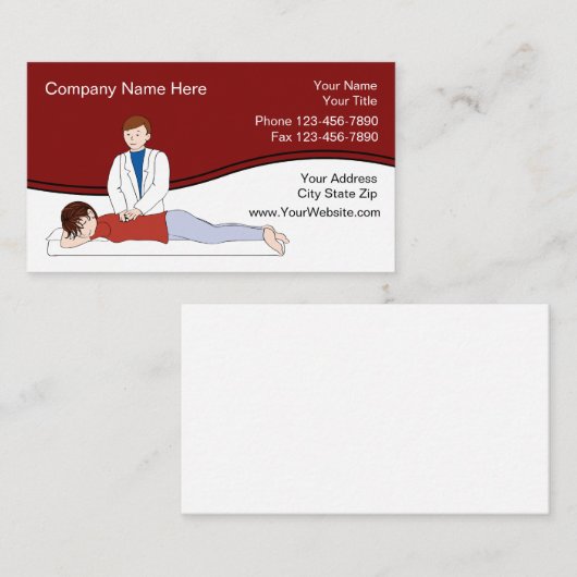 Uniek ontwerp voor Visitekaartjes van chiropractor (Voorkant / Achterkant)
