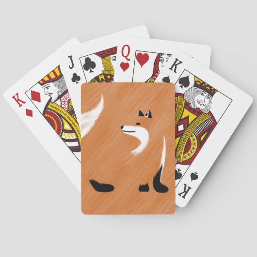 Uniek ontwerp voor vos pokerkaarten (Achterkant)