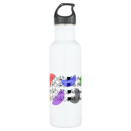 Uniek ontwerp voor wielriemen aluminium waterfles  (Voorkant)