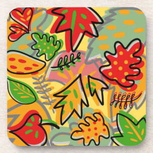 Uniek ontwerpcadeau  tropische bladeren groen bier onderzetter