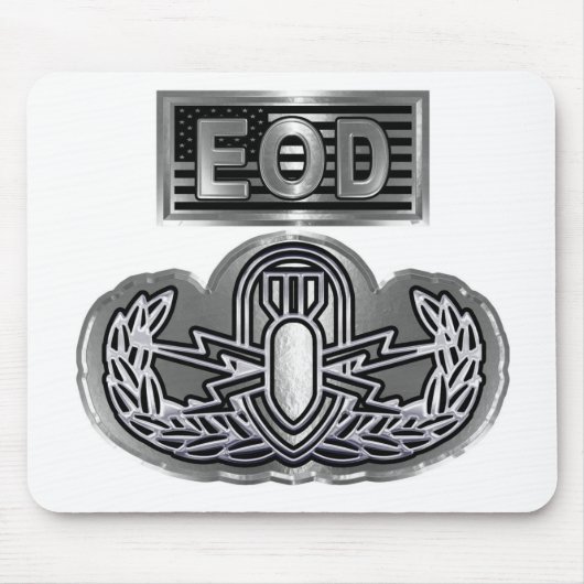 Uniek Ontworpen Herdenkings-EOD Muismat (Voorkant)