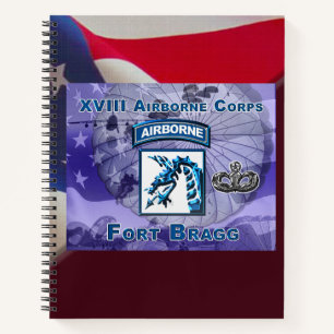 Uniek ontworpen XVIII Airborne Corps Gift Notitieboek