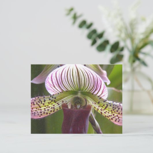 Uniek Orchid Briefkaart (Staand voorkant)
