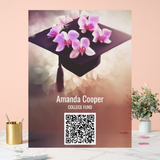 Uniek Orchideeën Afstuderen Acryl Teken Acryl Bord (Huwelijk)